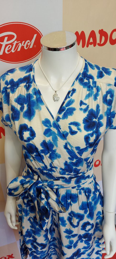 Naisten InWear RoryIW Wrap Dress. Väri 301373 Blue Poetic Flower